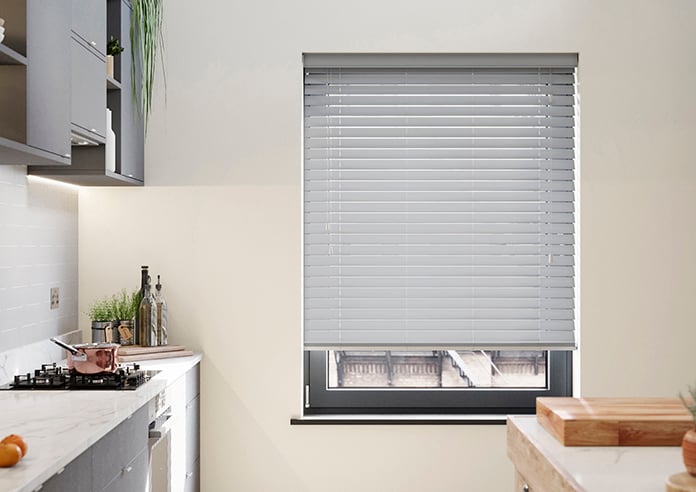 Ecowood, Tranquil Grey Satin - Motorised Venetian Blind - Image 3